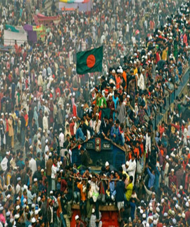 A vast crowd gathers in Bangladesh — millions of people, the majority unreached with the gospel